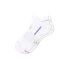 Bombas Running Ankle Socks In White Plum