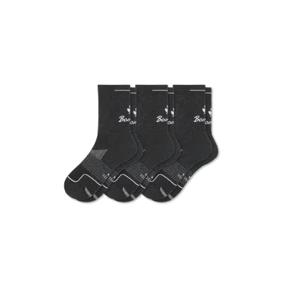 Bombas Running Half Calf Sock 3-pack In Charcoal