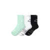 Bombas Running Half Calf Sock 3-pack In Foam Green Mix
