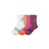 Bombas Running Half Calf Sock 3-pack In White Peach Mix