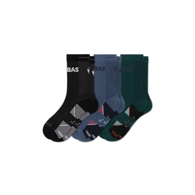 Bombas Running Half Calf Sock 3-pack In Animal Print