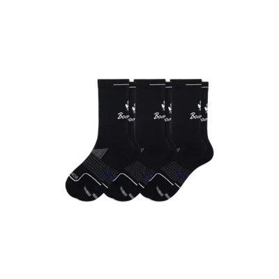 Bombas Running Half Calf Sock 3-pack In Black
