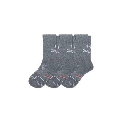 Bombas Running Half Calf Sock 3-pack In Gray