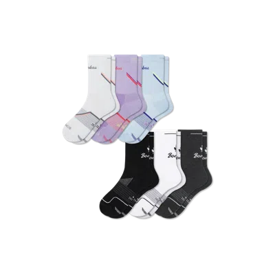 Bombas Running Half Calf Sock 6-pack In Multi