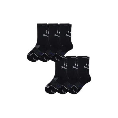 Bombas Running Half Calf Sock 6-pack In Black