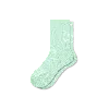 Bombas Running Half Calf Socks In Foam Green