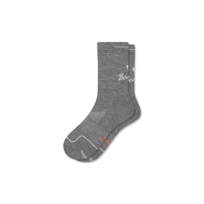 Bombas Running Half Calf Socks In Gray
