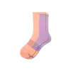 Bombas Running Half Calf Socks In Neon Peach
