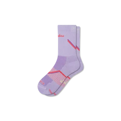 Bombas Running Half Calf Socks In Purple