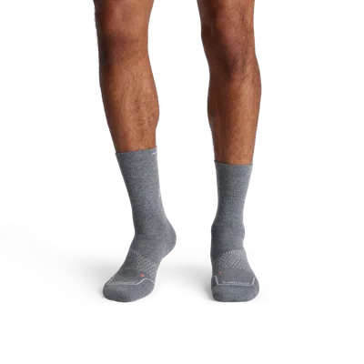 Bombas Running Half Calf Socks In White