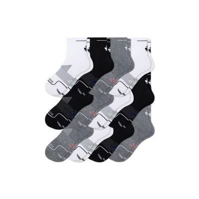Bombas Running Quarter Sock 12-pack In Multi