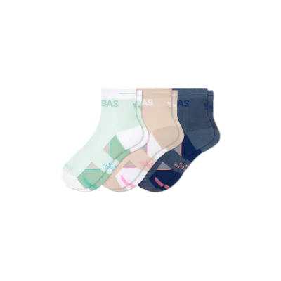 Bombas Running Quarter Sock 3-pack In Black