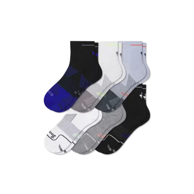 Bombas Running Quarter Sock 6-pack In Multi