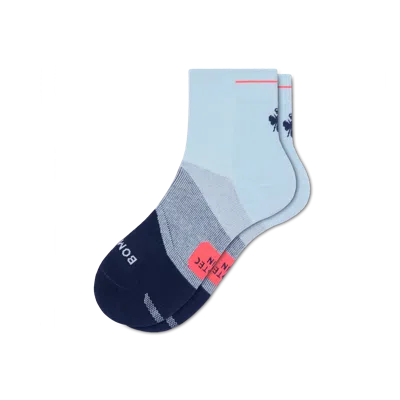Bombas Running Quarter Socks In Multi
