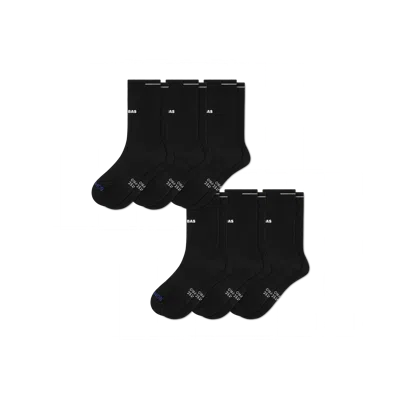 Bombas Runpro Half Calf Sock 6-pack In Black