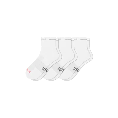 Bombas Runpro Quarter Sock 3-pack In White