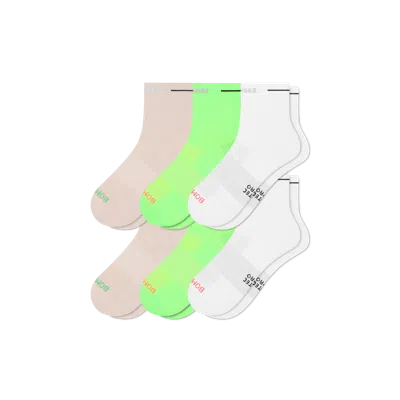 Bombas Runpro Quarter Sock 6-pack In Multi