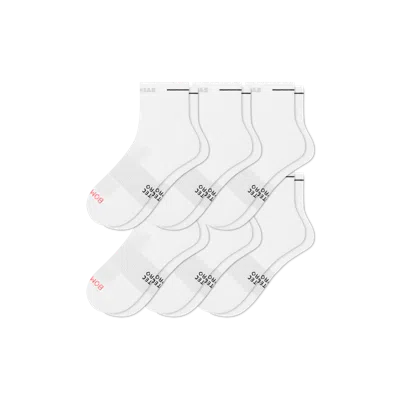 Bombas Runpro Quarter Sock 6-pack In White
