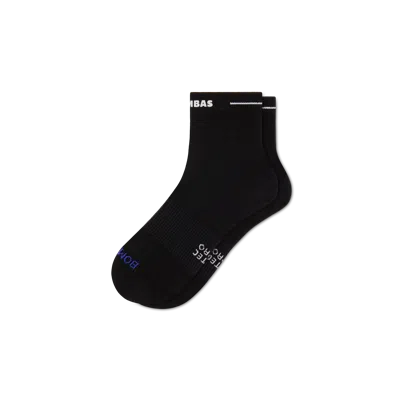 Bombas Runpro Quarter Socks In Black