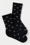 Bombas Scallop Bow Wool Blend Socks In Black