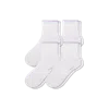Bombas Scallop Cuff Quarter Sock 4-pack In White Lavender Mix