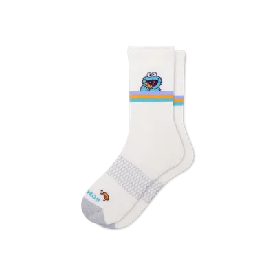 Bombas Sesame Street | Adult Half Calf Socks In Cookie Monster