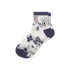 Bombas Sheer Garden Party Quarter Socks In Navy Dusk