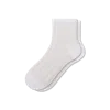 Bombas Sheer Gingham Quarter Socks In White
