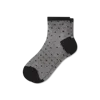 Bombas Sheer Polka Dot Quarter Socks In Black