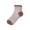 Bombas Sheer Polka Dot Quarter Socks In Pink