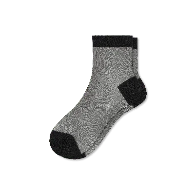 Bombas Sheer Quarter Socks In Black