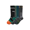 Bombas Ski & Snowboard Starter Sock 3-pack In Galaxy Navy Mix