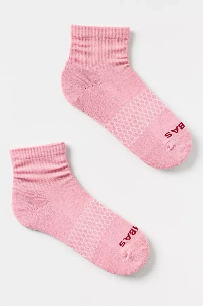 Bombas Solid Crew Socks In Pink