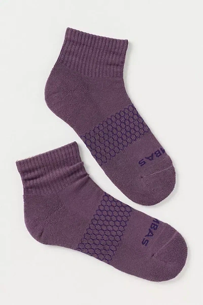 Bombas Solid Crew Socks In Purple