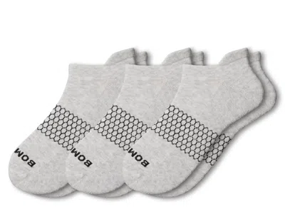 Bombas Solid Women's Ankle Socks 3 Pack In Gray