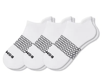 Bombas Solid Women's Ankle Socks 3 Pack In White
