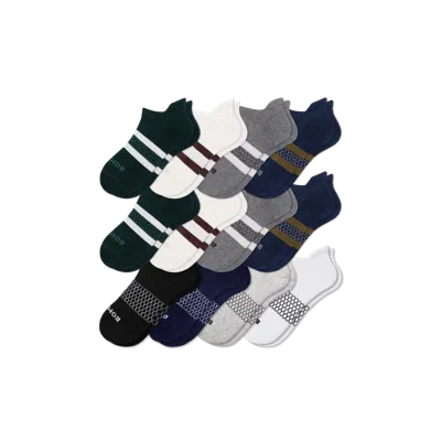 Bombas Solids Ankle Sock 12-pack In Forest Navy Mix