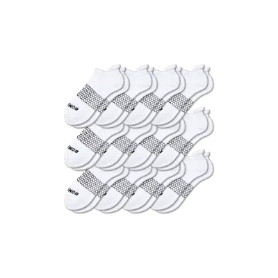 Bombas Solids Ankle Sock 12-pack In White
