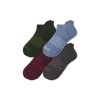 Bombas Solids Ankle Sock 4-pack In Blue