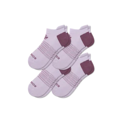 Bombas Solids Ankle Sock 4-pack In Purple