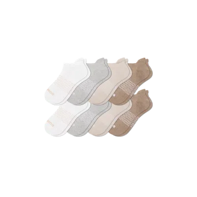Bombas Solids Ankle Sock 8-pack In Brown