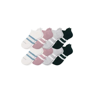 Bombas Solids Ankle Sock 8-pack In Forest Mauve Mix