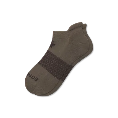 Bombas Solids Ankle Socks In Oak Moss