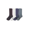 Bombas Solids Calf Sock 4-pack In Navy Surf Mix