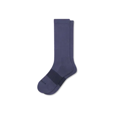 Bombas Solids Calf Socks In Navy Dusk