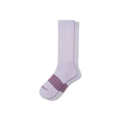 Bombas Solids Calf Socks In Pastel Lavender