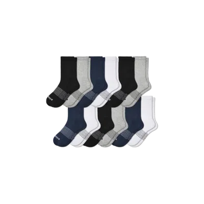 Bombas Solids Half Calf Sock 12-pack In Mixed