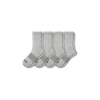 Bombas Solids Half Calf Sock 4-pack In Grey