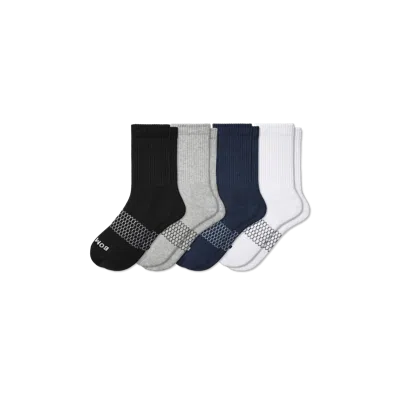Bombas Solids Half Calf Sock 4-pack In Mixed