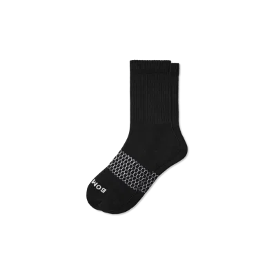 Bombas Solids Half Calf Socks In Black